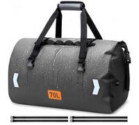 OCKLILY Bolsa seca para motocicleta, bolsa de lona impermeable y bolsa de lona seca enrollable, bolsa de viaje para equipaje de motocicleta con válvula de aire y correas de ajuste rápido para