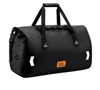 OCKLILY - Bolsa seca para motocicleta, impermeable, bolsa de lona seca con tapa enrollable y bolsa de cola, bolsa de viaje para motocicleta con válvula de aire y bolsillo interior, Negro -, 30 L
