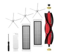 OCKSVOGF Compatible con Xiaomi, Compatible con Roborock, S5 S502-00 S502-02 S5 MAX S6 S6 MaxV S6 Pure E4 E5 Robot Aspirador Repuestos Cepillo Lateral Principal Filtro HEPA Mopa(As Show)