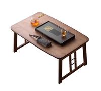 OCKULT Mesa de bambú para el Suelo - No Requiere Montaje Mesa Baja Plegable para el salón Mobiliario de Dormitorio para Sentarse en el Suelo(Brown,60 * 40 * 26cm)