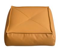 OCKULT Puffs Puf otomano, reposapiés de Fibra de Cuero, reposapiés Cuadrado y puf for la decoración del hogar de la Sala de Estar.(Yellow,65 * 65 * 20cm)