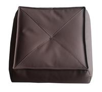 OCKULT Puffs Puf otomano, reposapiés de Fibra de Cuero, reposapiés Cuadrado y puf for la decoración del hogar de la Sala de Estar.(Brown,65 * 65 * 20cm)