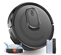 Ockwred Aspirador Robot Lavador 2 en 1, Succión Potente de 4200 Pa, Robot Aspirador Autonomía Delgada Silenciosa, Limpieza Multi-Surfaces, Evita Obstáculos, Conectado con Alexa/App