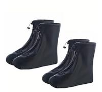 Ockyunoo 2 Pares Cubrezapatos Impermeable lluvia, Cubre Zapatos Impermeable lluvia, Cubrezapatos de Silicona, Cubre Zapatos lluvia, para Lluvia, Nieve y Caminos Fangosos (L)