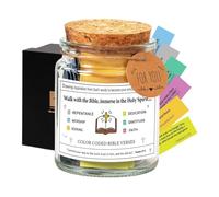 Ockyunoo Bible Verses Jar, Frasco de Versículos Bíblicos, 90 Tarjetas de Oración con Versículos de la Biblia, Tarro de Versículos de la Biblia Read Me When, para Ánimo Cristiano Regalos de Ánimo (B)