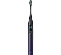 Oclean Cepillo de dientes eléctrico X Pro, Pantalla táctil inteligente, 84,000 Movimientos por minuto, 32 Niveles de intensidad, 3 Modos, Cargador 2 en 1, Sensor de presión, IPX7, Morado Oscuro