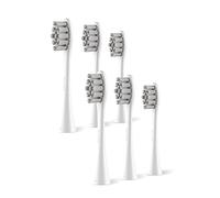 Oclean RECAMBIO del cabezal del cepillo de dientes, compatible con todos los mangos eléctricos Oclean, paquete de 6 - Blanco