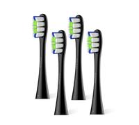 Oclean Recambios Cepillos Professional Clean 4 Piezas, Adpto para todos oclean cepillos eléctricos para adultos, Cerdas DuPont™ certificadas por la FDA, Cabezal del cepillo en forma de W, Negro