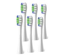 Oclean Standard Clean Cabezales de cepillo, 6 piezas de cabezales para cepillo de dientes eléctrico, compatibles con todos los cepillos de dientes eléctricos de Oclean, con cerdas DuPont - Blanco