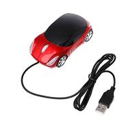 Ocobudbxw 1000 dpi Mini Hermosa Forma de Coche USB óptico con Cable Innovador 2 Faros Ratón