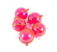 Ocobudbxw 5 unids/set pesca flotador ABS bolas de plástico bola agua burbuja flotadores aparejos pesca mar accesorios al aire libre azul rojo 25/32/40/47mm