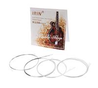 Ocobudbxw 8 unids/set M100 Mandolina Cadena Acero Plateado Aleación de Cobre Herida (.010-.034)