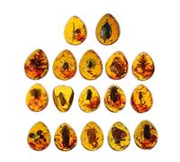 Ocobudbxw Animales ámbar Mariposa Insectos Piedra Colgante Collar Piedras Preciosas para joyería DIY