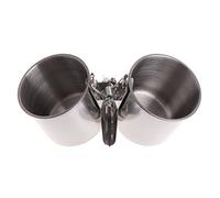 Ocobudbxw Jaula para pájaros, comedero de agua para pájaros, cuenco de comida para jaula, tazas de cocina, con clip en perchas, cuencos de acero inoxidable con abrazadera