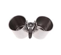 Ocobudbxw Jaula para pájaros, comedero de agua para pájaros, cuenco de comida para jaula, tazas de cocina, con clip en perchas, cuencos de acero inoxidable con abrazadera