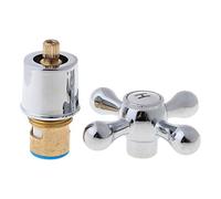 Ocobudbxw Manija de grifo 1 Juego de manija de grifo de fregadero de baño de cobre para accesorios de baño de cocina