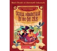 Ocolul Pamantului in 80 de zile - Jules Verne, Altea Villa, Niculescu Kids, Editie in limba romana