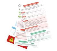 OCQOTAT Guía rápida para radio marina VHF, tarjeta de plástico pesada, prácticos artículos imprescindibles para barcos, accesorios de barco, referencia de kit de seguridad, equipo de pontón y velero y