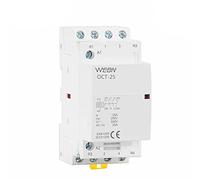 OCT-25 serie 4 P 16A/25A automático AC hogar Contactor 220 V/230 V 50/60Hz Formulario de contacto 4NO/2NO + 2NC/4NC carril Din Contactor (25A, 4NO)