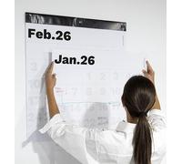 OCTÀGON DESIGN | 2026 Giant Wall Planner | Planificador de Pared | Calendario | Piensa en grande, planifica en grandee! | 12 hojas | Tamaño Grande, 69 w x 76 h cm