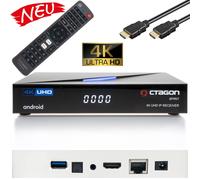 Octagon Spirit 4K UHD HDR10 + Android TV Media Streaming Caja 5G Wi-Fi Bluetooth