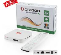Octagon Spirit 4K UHD HDR10 + Android TV Streaming Caja 5G Wi-Fi Bluetooth