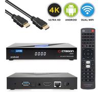 Octagon SPIRIT 4K UHD HDR10+ Dual WiFi LAN Bluetooth HDMI Android 9 IP Receptor