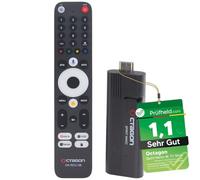 OCTAGON Spirit Nano 4K UHD Android TV Stick + DVBSHOP HDMI adaptador DVBSHOP para TV, mando a distancia Bluetooth, HDR10+, 2 GB y 32 GB, caja de receptor IP WiFi, Wi-Fi y MeTV