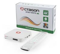 Octagon Spirit White 4K UHD HDR10 + Smart Android TV Ott IP Media Streaming Box