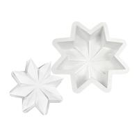 Octagonal Star Mold - 8.66 Inches Silicone Baking | Non Stick Dessert Mold - Flexible Durable Creątive Candy Pudding Jelly Muffins Crafts Perfect for Christmas Ornaments Jewelry Keychains