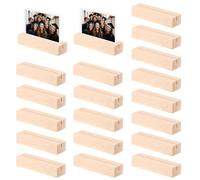 OctBird Soporte Tarjetas Madera 20 Pzs Porta Tarjetas Boda, Madera Tarjetas Clips, Soporte de Memo de Madera Lugamadera Lugar Titulares de la Tarjetar, Titular del Número de Mesa Fiestas