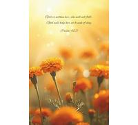 October Birth Flower Journal for Women - Cosmos - Christian Gift for Mom, Daughter, or Friend - Psalm 46:5 - Lined Notebook for Prayer, Gratitude & Reflection