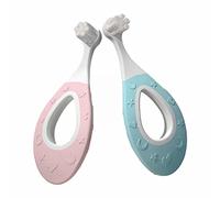 October Crystal Kids Cepillo de dientes de gel de sílice manual manual Cepillo de dientes de limpieza del cabello Cepillo de dientes manual de dibujos animados de 2 a 12 años Dnw549