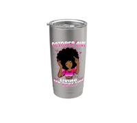October Girl Living My Best Life Womens Funny Birthday Vaso térmico de acero inoxidable de doble pared