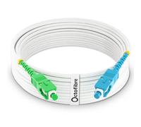 Octofibre - Cable de fibra óptica Freebox - 10 m -Reforzado con blindaje Kevlar - Alargador / puente de Fibra Óptica - SC APC a SC UPC
