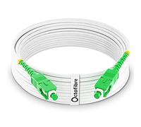 Octofibre - Cable Fibra Óptica Router - 10 Metros - Reforzado con Blindaje de Kevlar - SC APC a SC APC - 10 Años de Garantía
