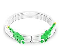 Octofibre - Cable Fibra Óptica Router - 5 Metros - Reforzado con Blindaje de Kevlar - SC APC a SC APC - 10 Años de Garantía