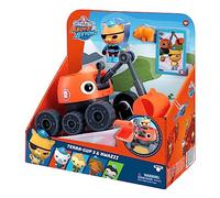 Octonauts Above & Beyond Terra Gup 3 y Kwazii Deluxe Toy Vehicle & Figure Set. Recrea Misiones Octonautas. Incluye personaje Kwazii de 2.8 pulgadas y figura de criatura Pika