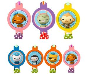 Octonauts Blowout Bash: paquete de 10 sopladores de personajes, ideal para fiestas infantiles, cumpleaños y aventuras en el océano, recuerdos de fiesta vibrantes y divertidos