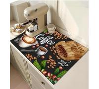 Octonyluck Alfombrilla de Secado Rápido para Cafetera, Alfombrilla de Secado rápido, Alfombrilla de Secado Absorbente para Cafetera, Cocina, Fregadero, Baño, 40 x 50 cm