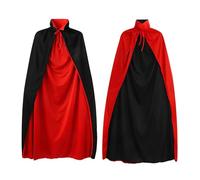 Octonyluck Disfraz de Halloween Adultos y NiñOs, Capa de Vampiro, Collar del Soporte Capa de Halloween Mujer Unisex, 90cm (S, 90cm)