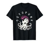 Octopunk Funny Octopus Punk For Men Women Camiseta