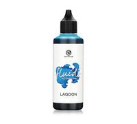 Octopus 100 ml Fluids Alcohol Ink LAGOON, Tinta al alcohol para Fluid Art y Resin Art, azul