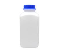 Octopus 1x 4000 ml frascos de Boca Ancha con tapón de Rosca, frascos para Productos químicos, Frasco de Laboratorio