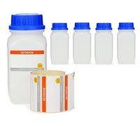 Octopus 5 frascos de 750 ml de ancho con tapón de rosca, frascos químicos, frascos de laboratorio con tapón como recipiente de almacenamiento para laboratorio, cocina o hobby