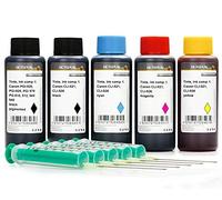 Octopus 5 x 100 ml Tinta de Recambio Premium Compatible para Canon PGI-520, PGI-525, CLI-521, CLI-526 Tinta de Impresora, Canon Pixma IP 3600, IP 4600, IP 4700, IP 4850, IP 4950, IX 6550