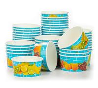 Octopus 50 tarrinas de helado, tarrina de papel para helado o tarrina para fruta con 160 ml de volumen de llenado, para 1 bolas de helado