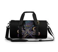 Octopus Doctor - Divertida bolsa de gimnasio grande novedosa, ligera, deportiva, bolsa de viaje, equipaje, 17.5 x 9 x 9 pulgadas