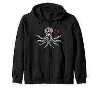 Octopus Flow - Arte Vintage Jiu Jitsu Brasileño Sudadera con Capucha