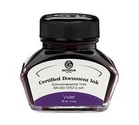 Octopus Fluids Document Ink Violet - Tinta indeleble certificada según DIN ISO 12757-2, color morado, 30 ml